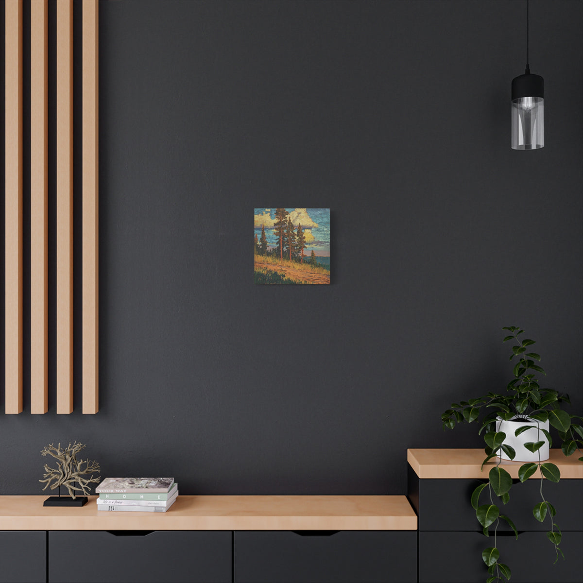 Golden Pines Canvas Print