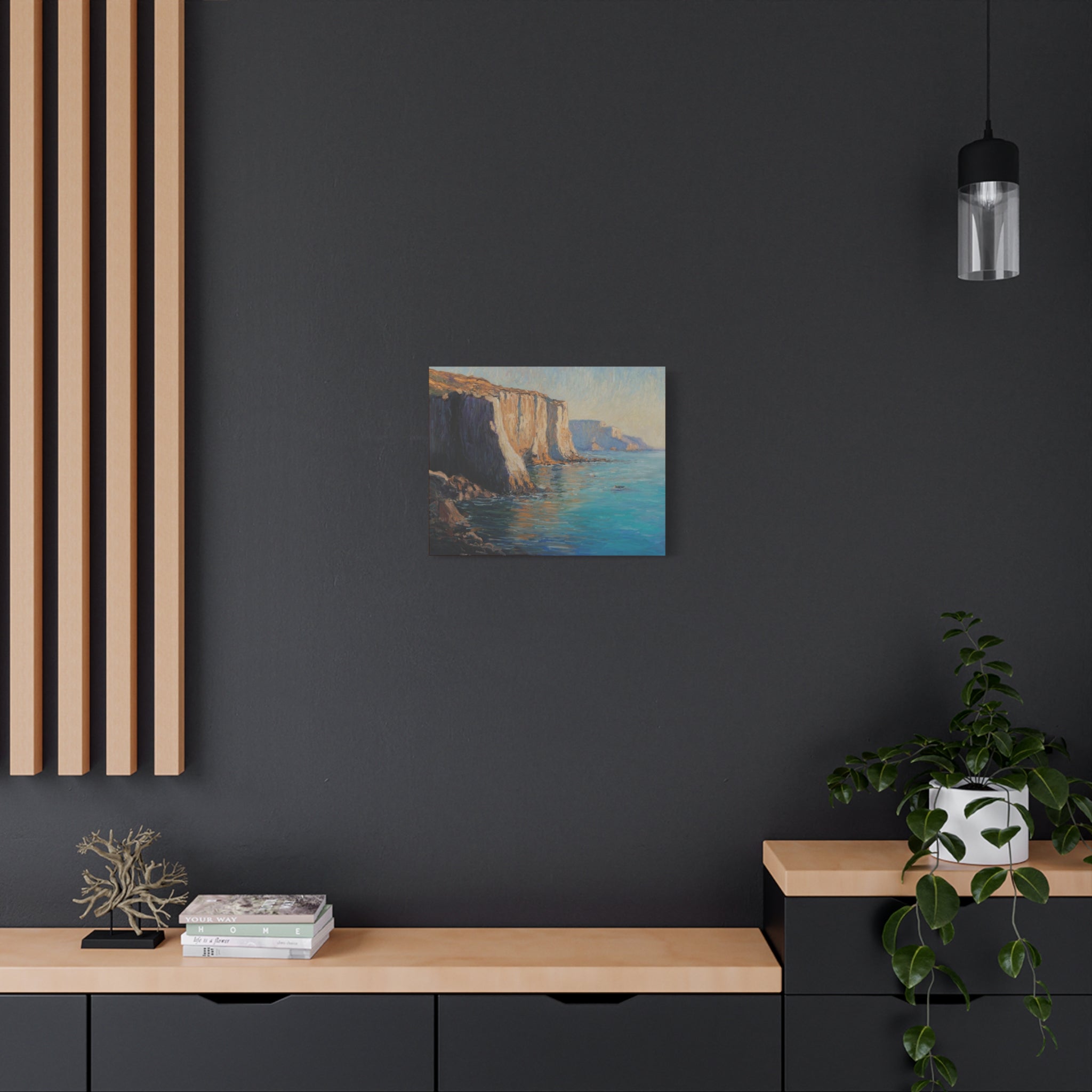 Coastal Cliffs Seascape Canvas