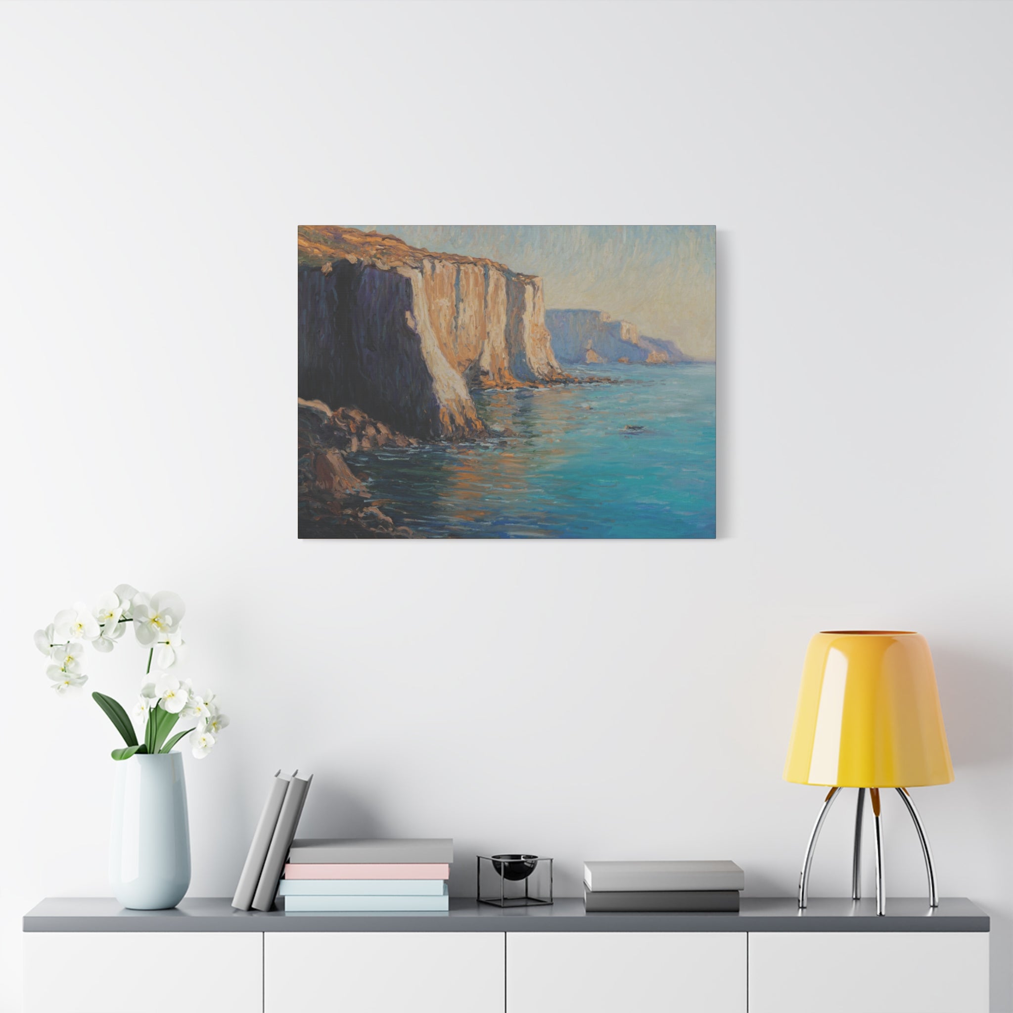 Coastal Cliffs Seascape Canvas