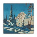Crooked Tree and Snow — Canvas Print
