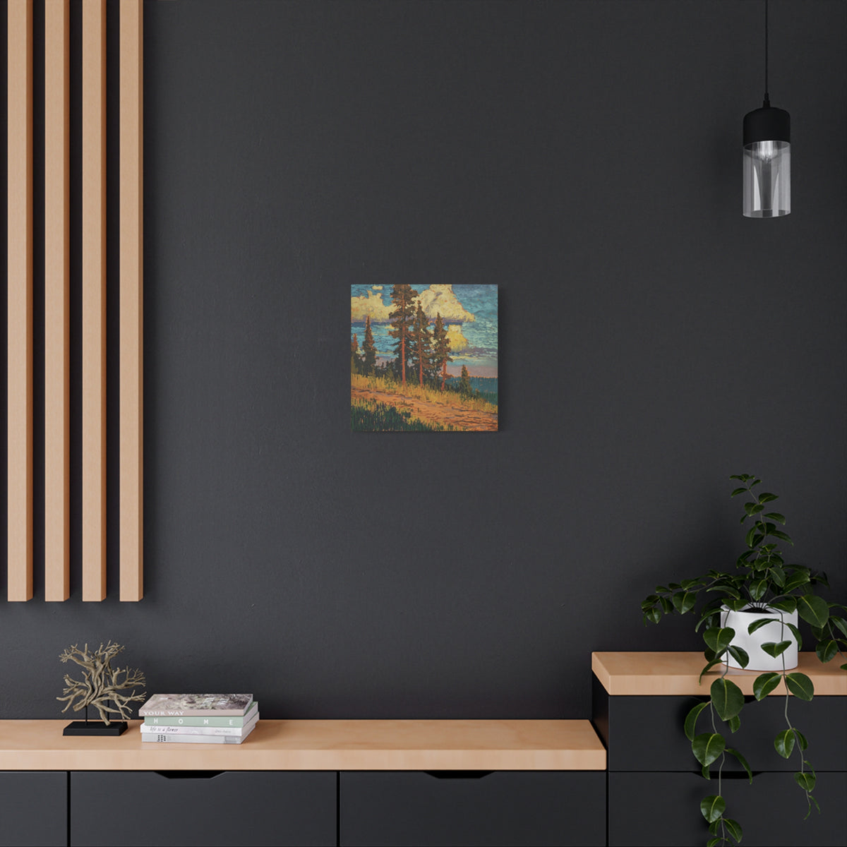 Golden Pines Canvas Print