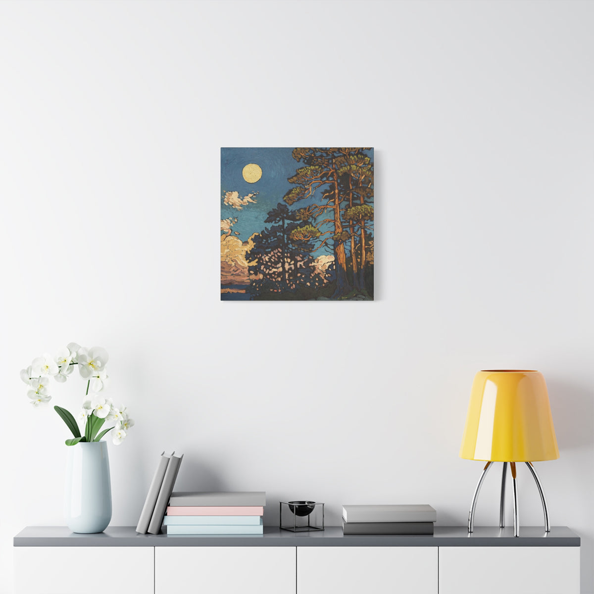Rising Moon & Sunset — Canvas Print