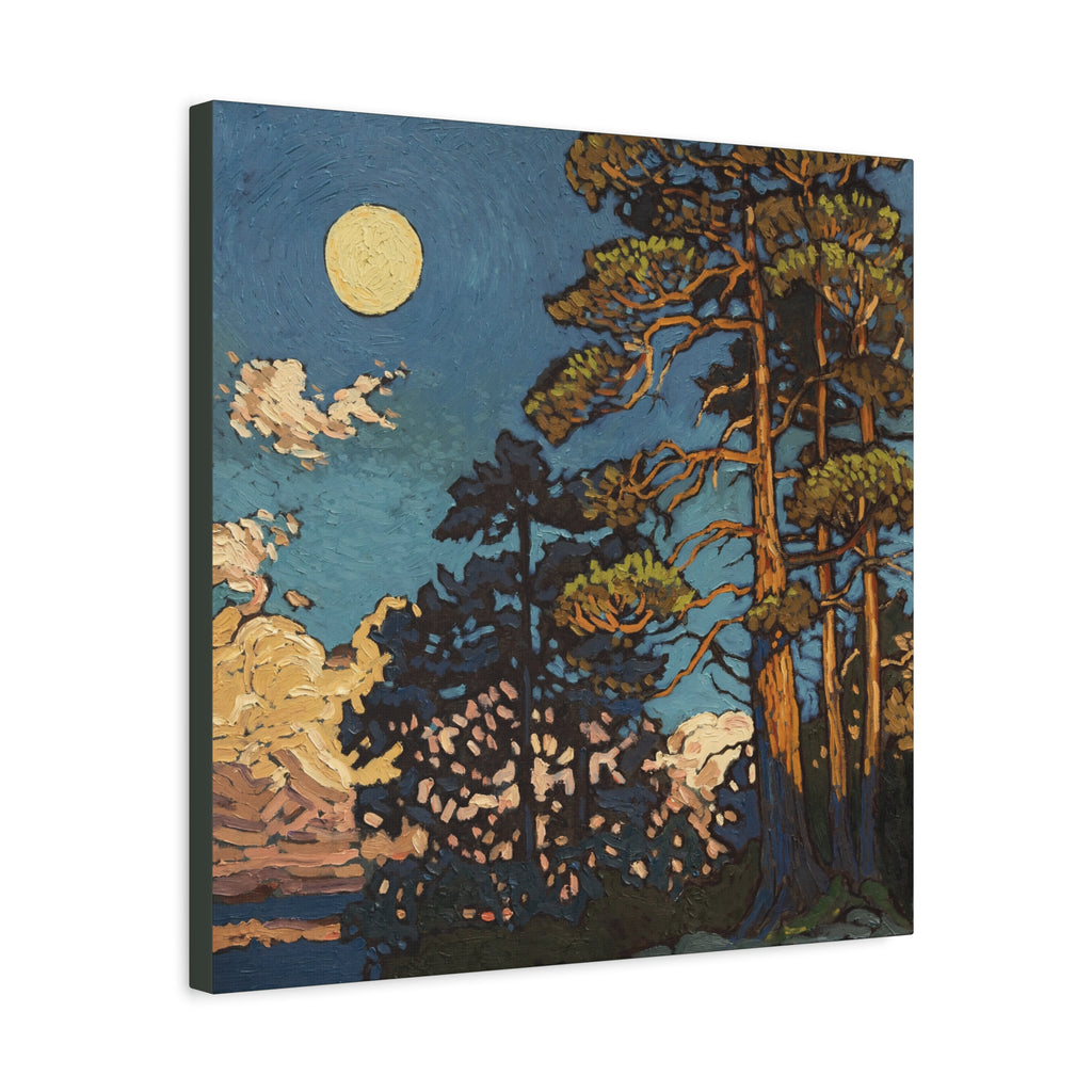 Rising Moon & Sunset — Canvas Print