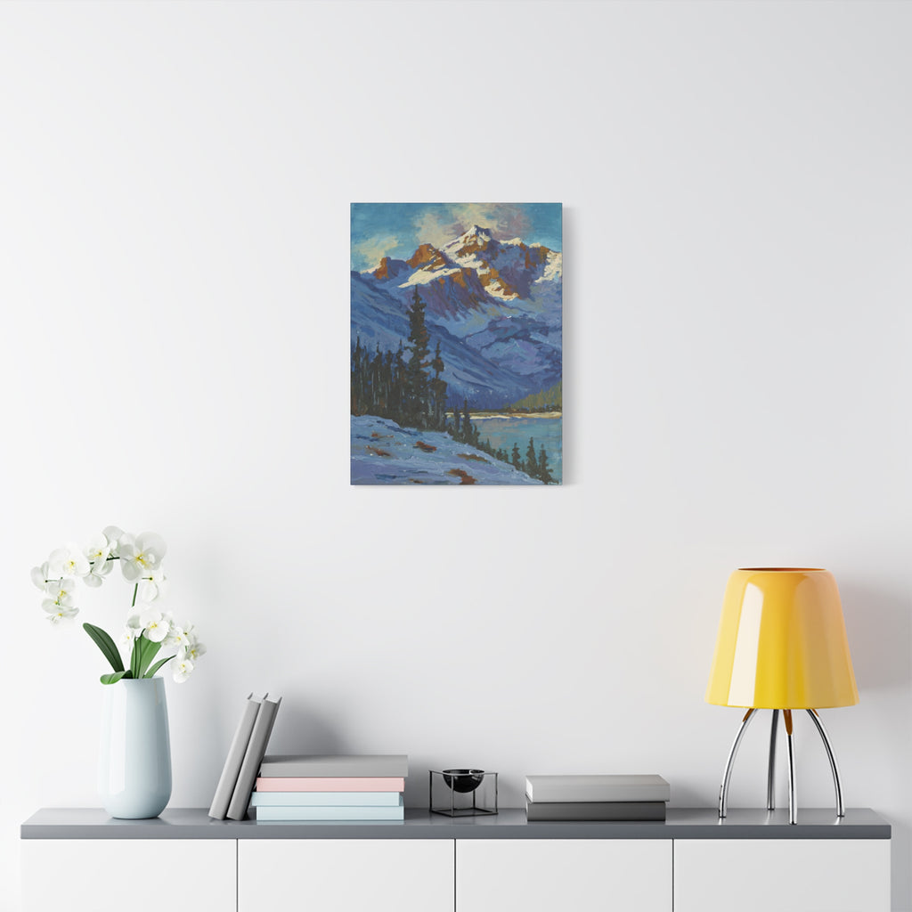 Mountain and Pines Canvas Print