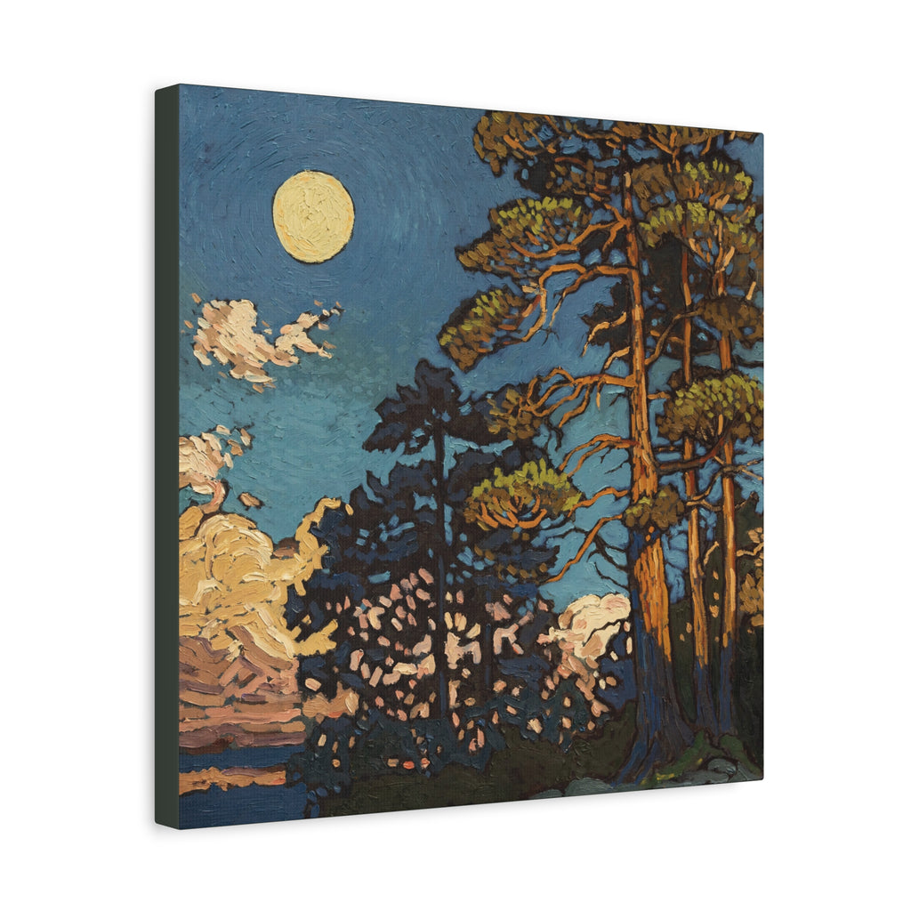 Rising Moon & Sunset — Canvas Print