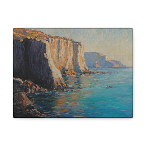 Coastal Cliffs Seascape Canvas