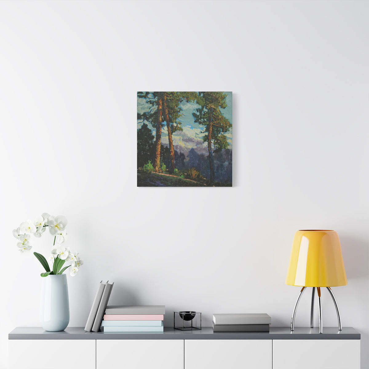 Sunlit Pines Canvas Print