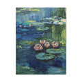 Impressionist Water Lilies Matte Canvas Wall Art — Stretched 1.25"