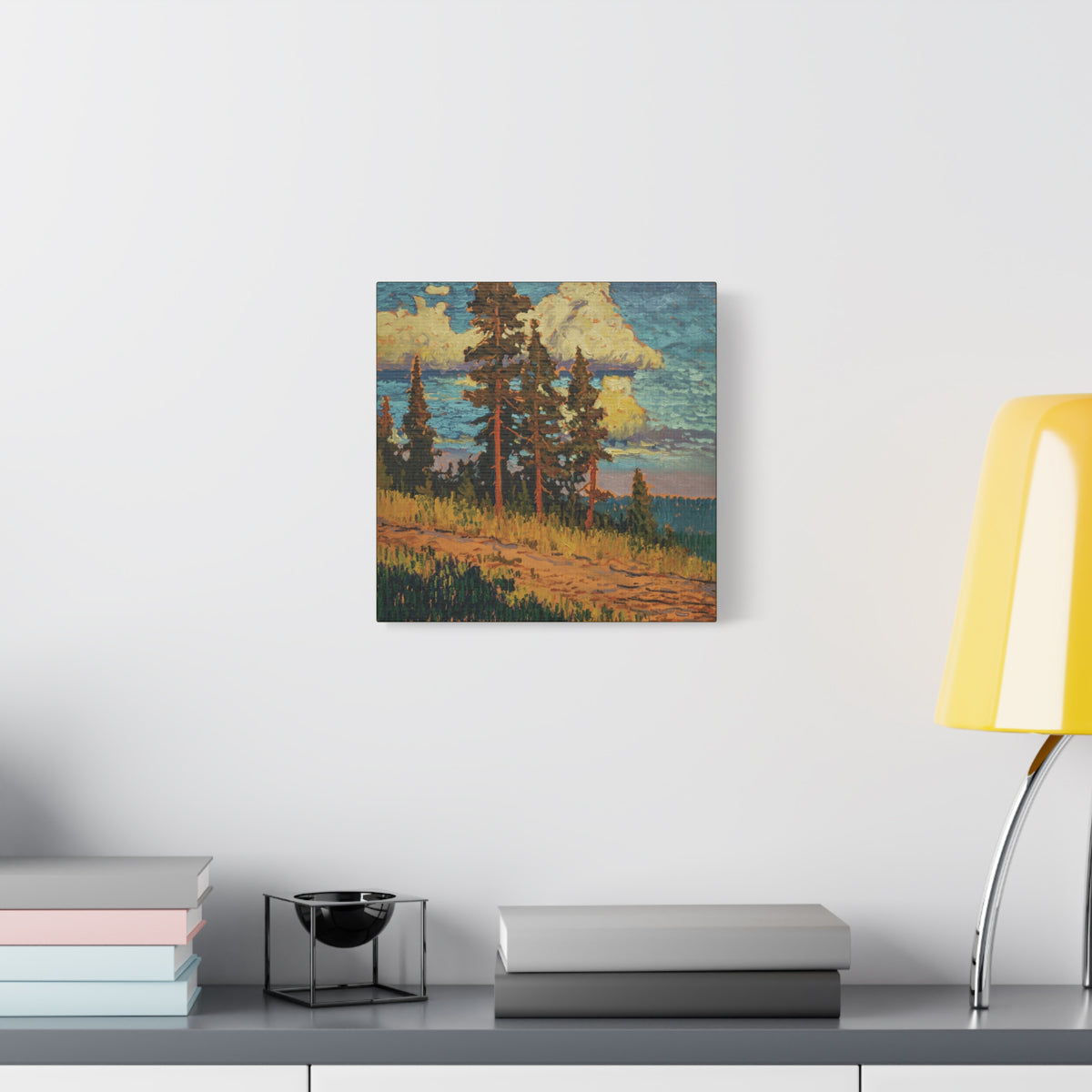 Golden Pines Canvas Print