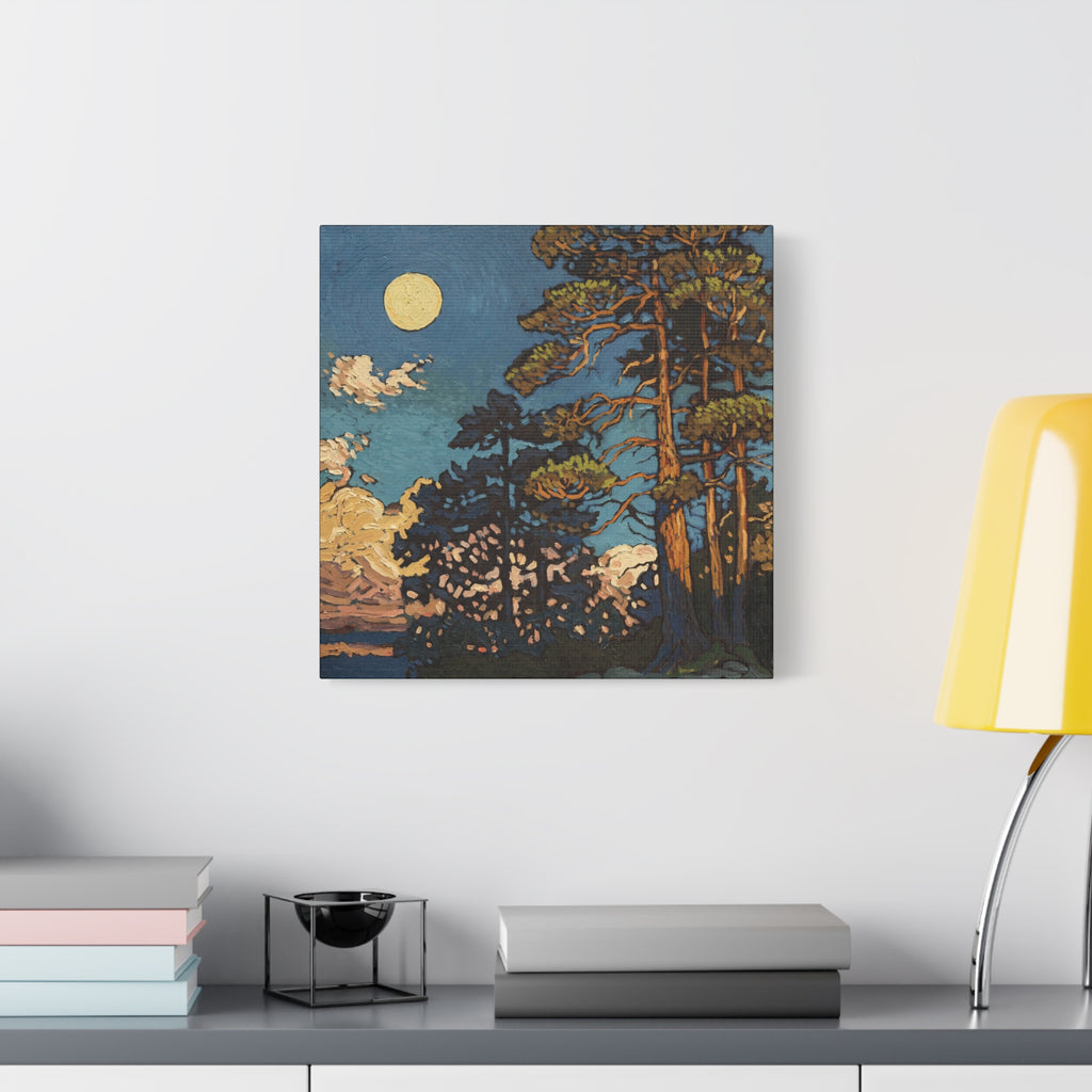 Rising Moon & Sunset — Canvas Print
