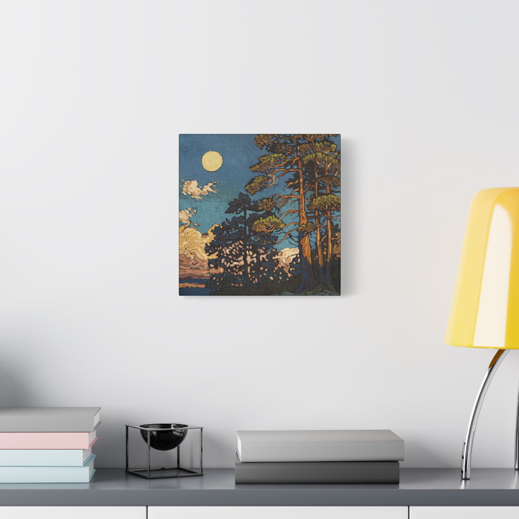 Rising Moon & Sunset — Canvas Print