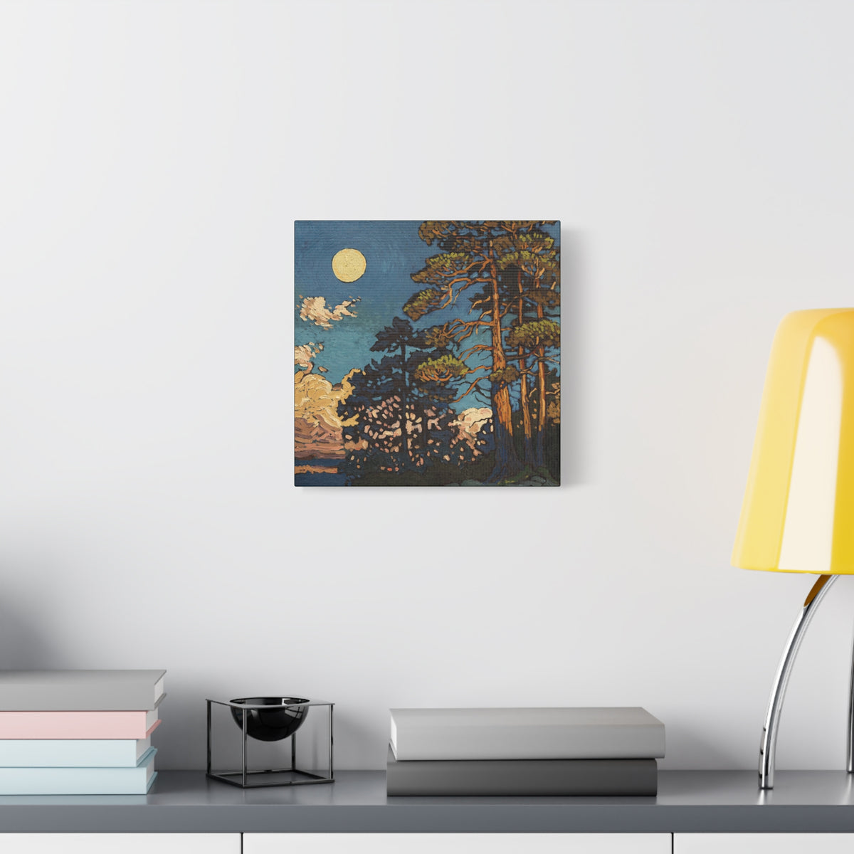 Rising Moon & Sunset — Canvas Print