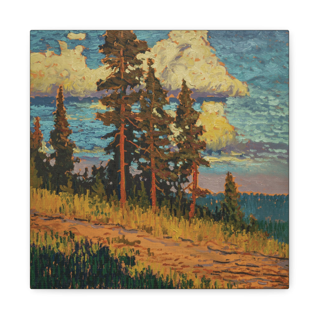 Golden Pines Canvas Print