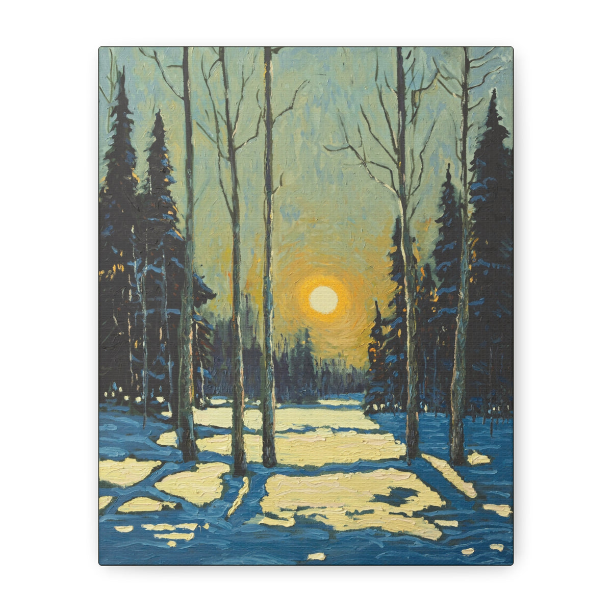 Winter Sun Canvas Print