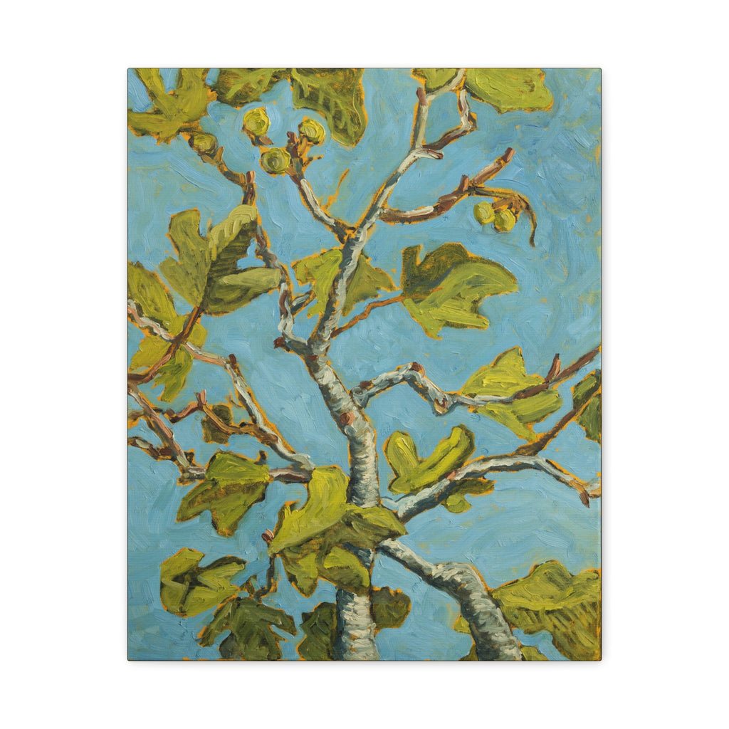 Baby Fig Leaves Matte Canvas Wall Art — Stretched 1.25"
