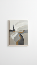 Abstract neutral oil painting