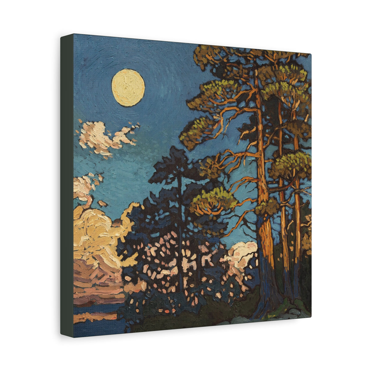 Rising Moon & Sunset — Canvas Print