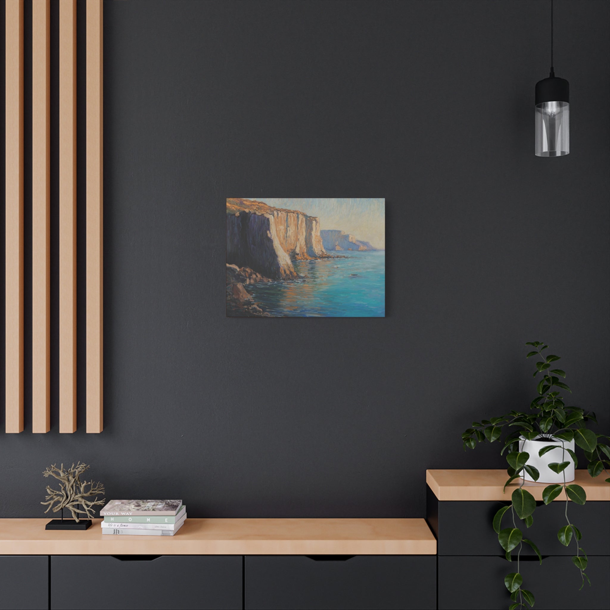 Coastal Cliffs Seascape Canvas