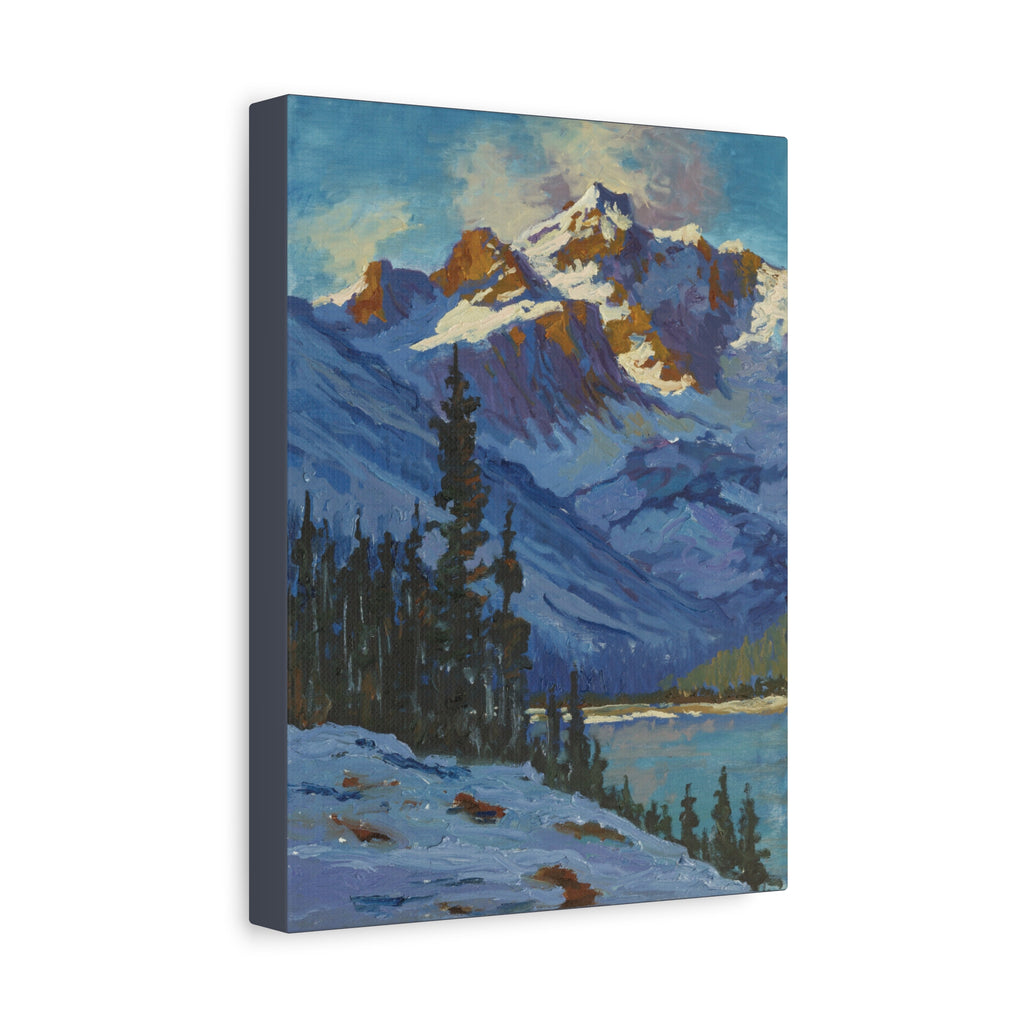 Mountain and Pines Canvas Print