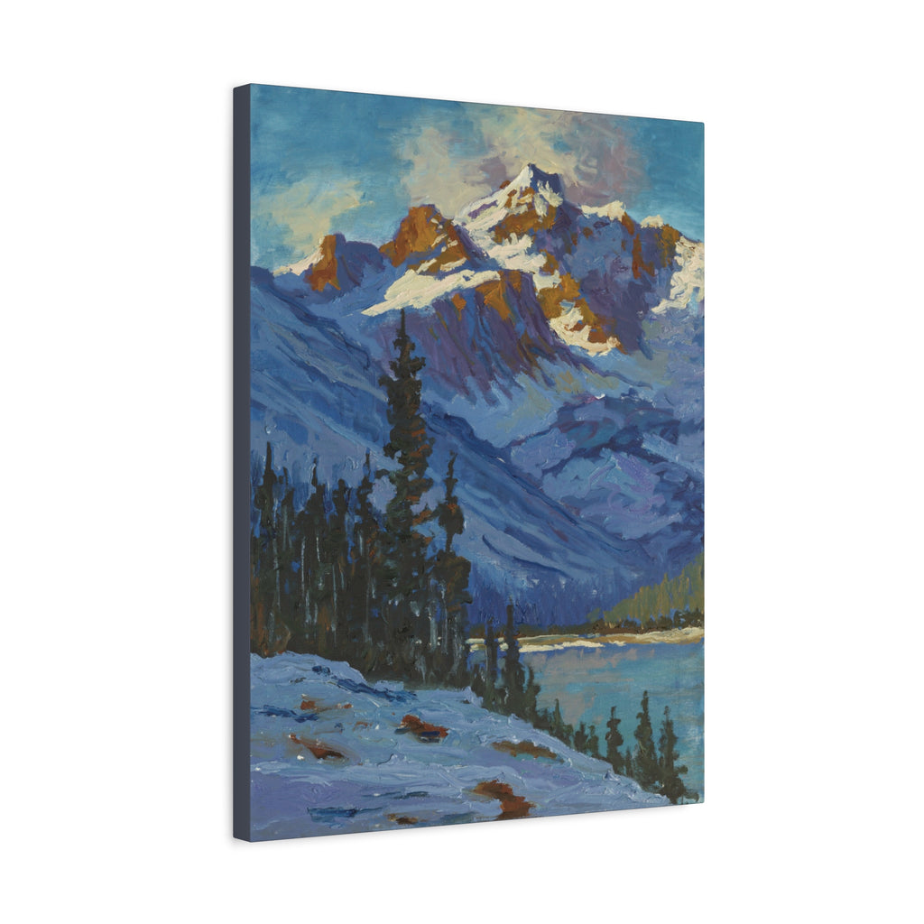 Mountain and Pines Canvas Print