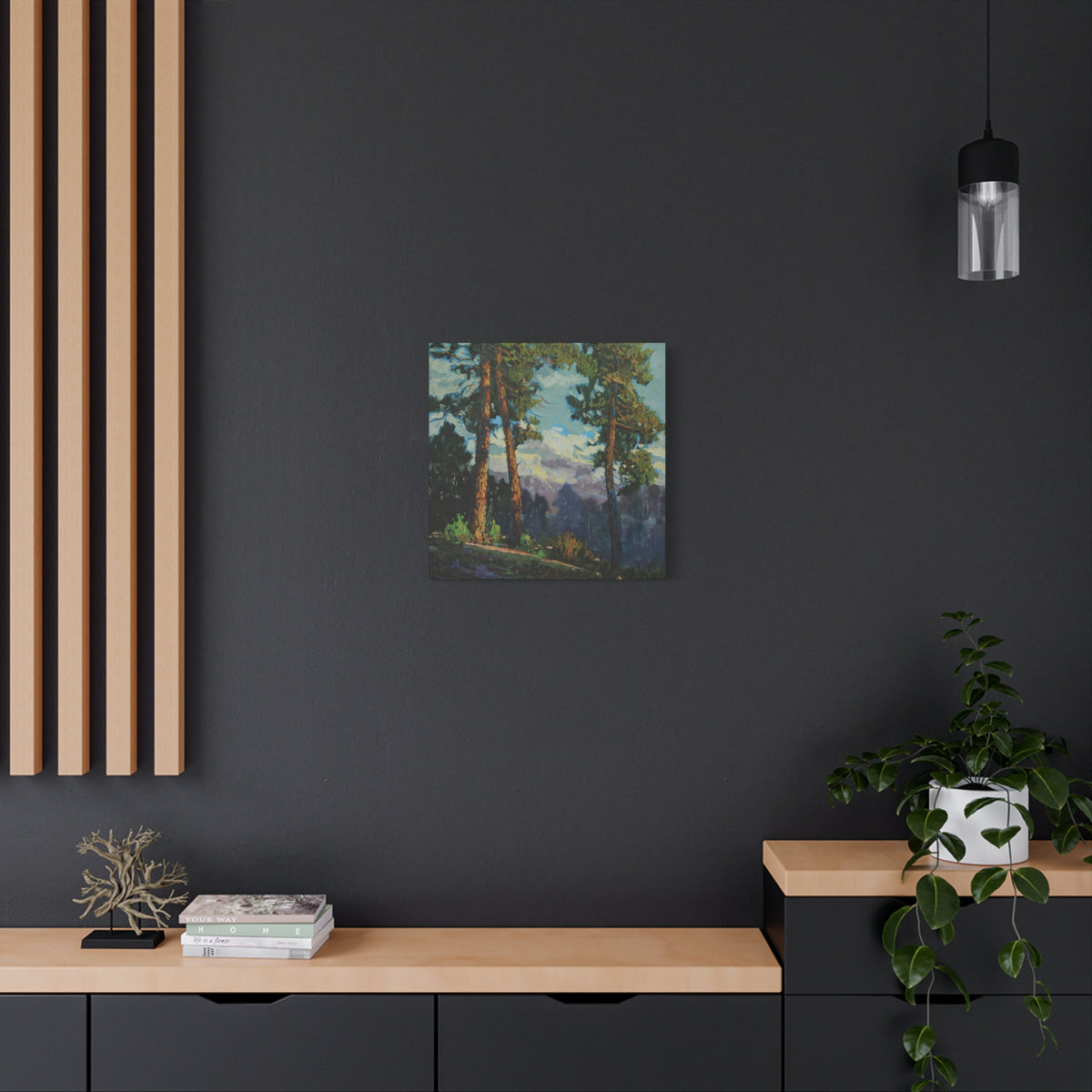 Sunlit Pines Canvas Print