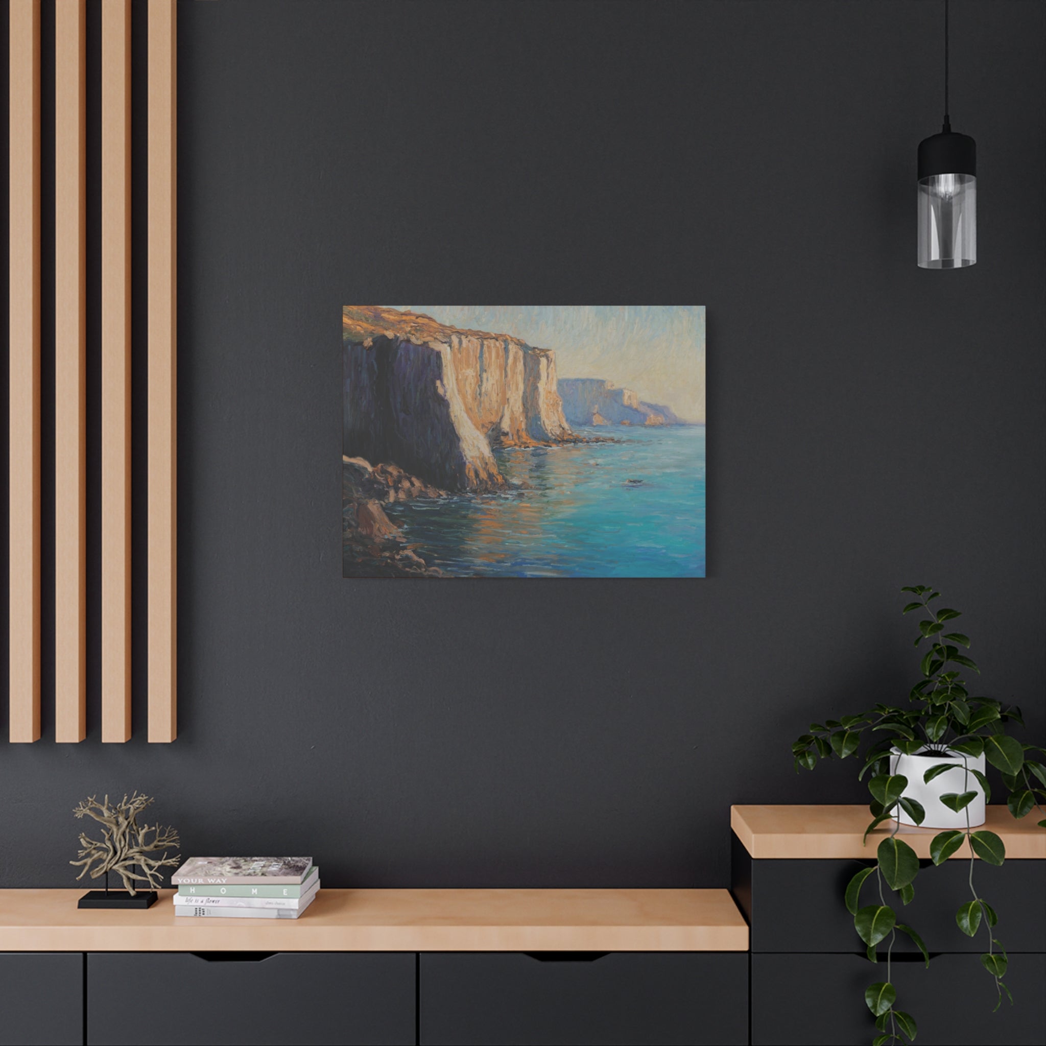 Coastal Cliffs Seascape Canvas