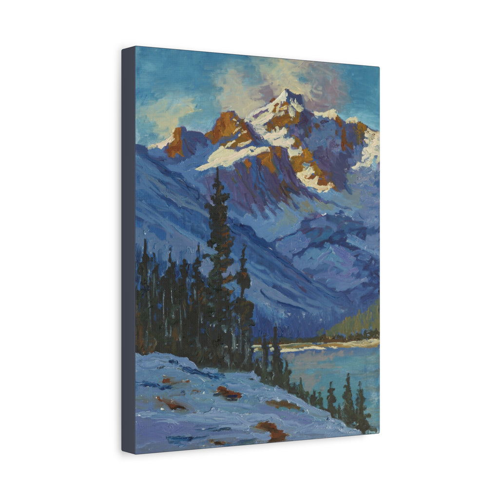 Mountain and Pines Canvas Print