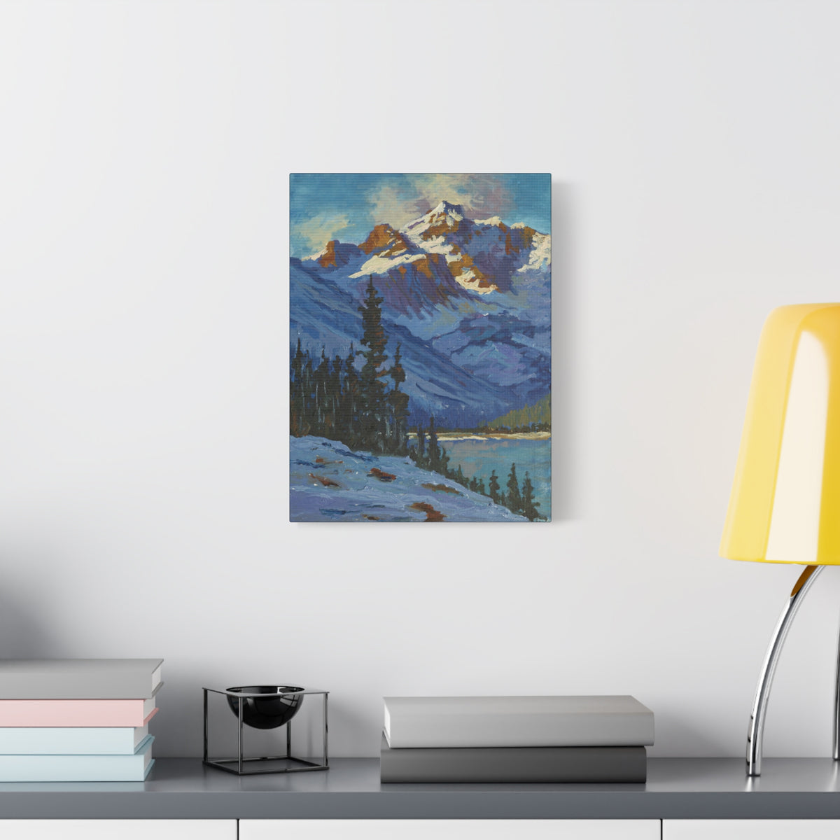 Mountain and Pines Canvas Print