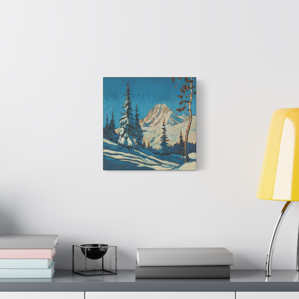 Crooked Tree and Snow — Canvas Print