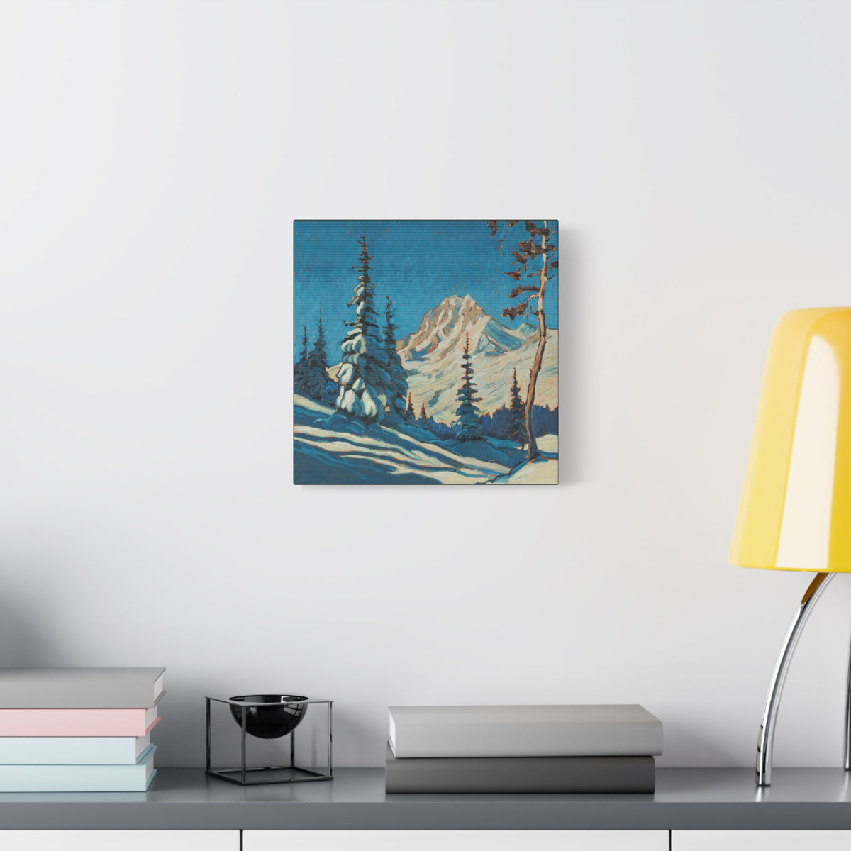 Crooked Tree and Snow — Canvas Print