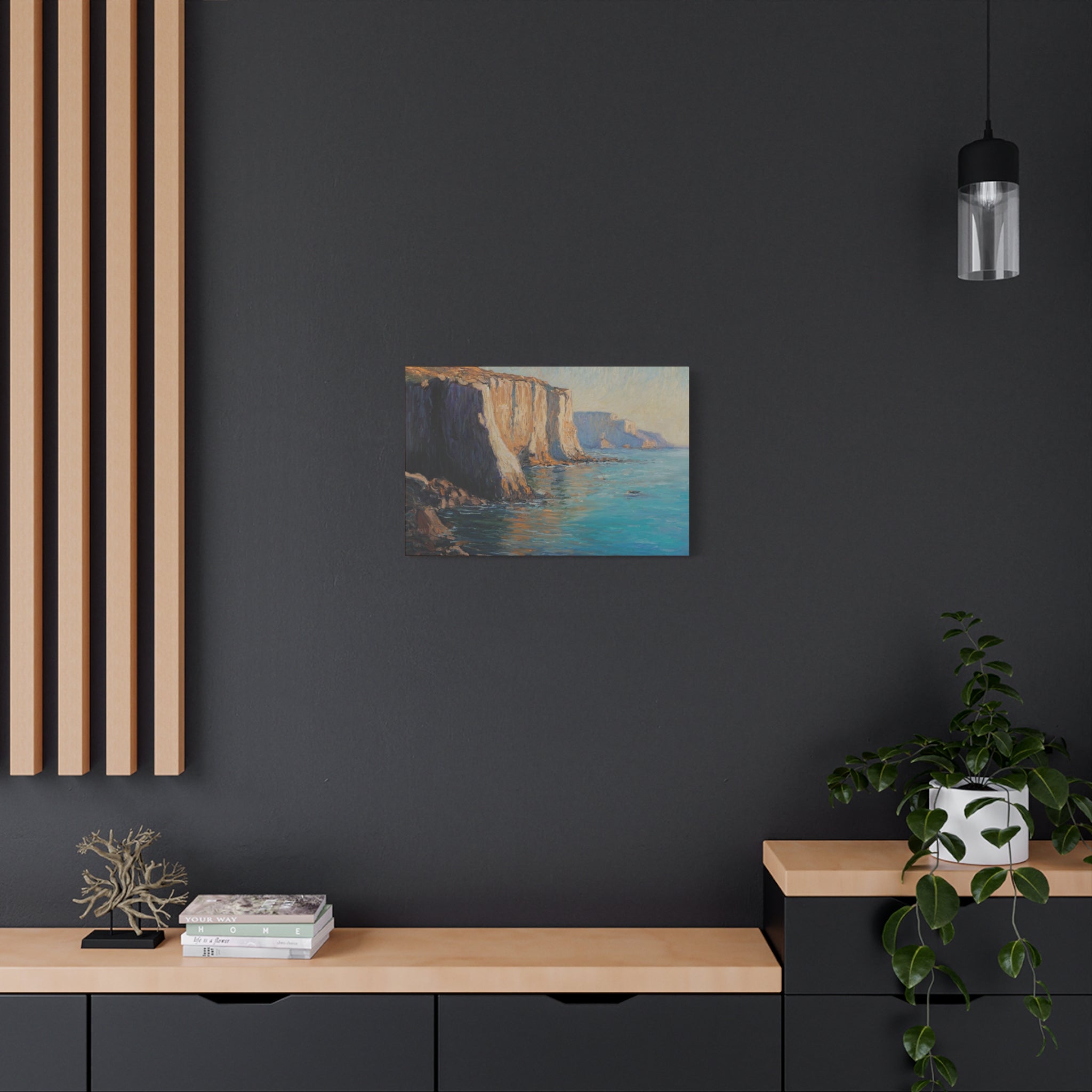 Coastal Cliffs Seascape Canvas