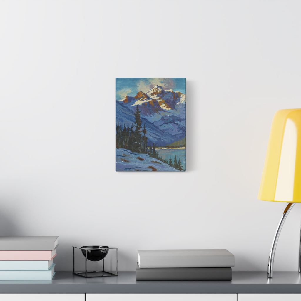 Mountain and Pines Canvas Print