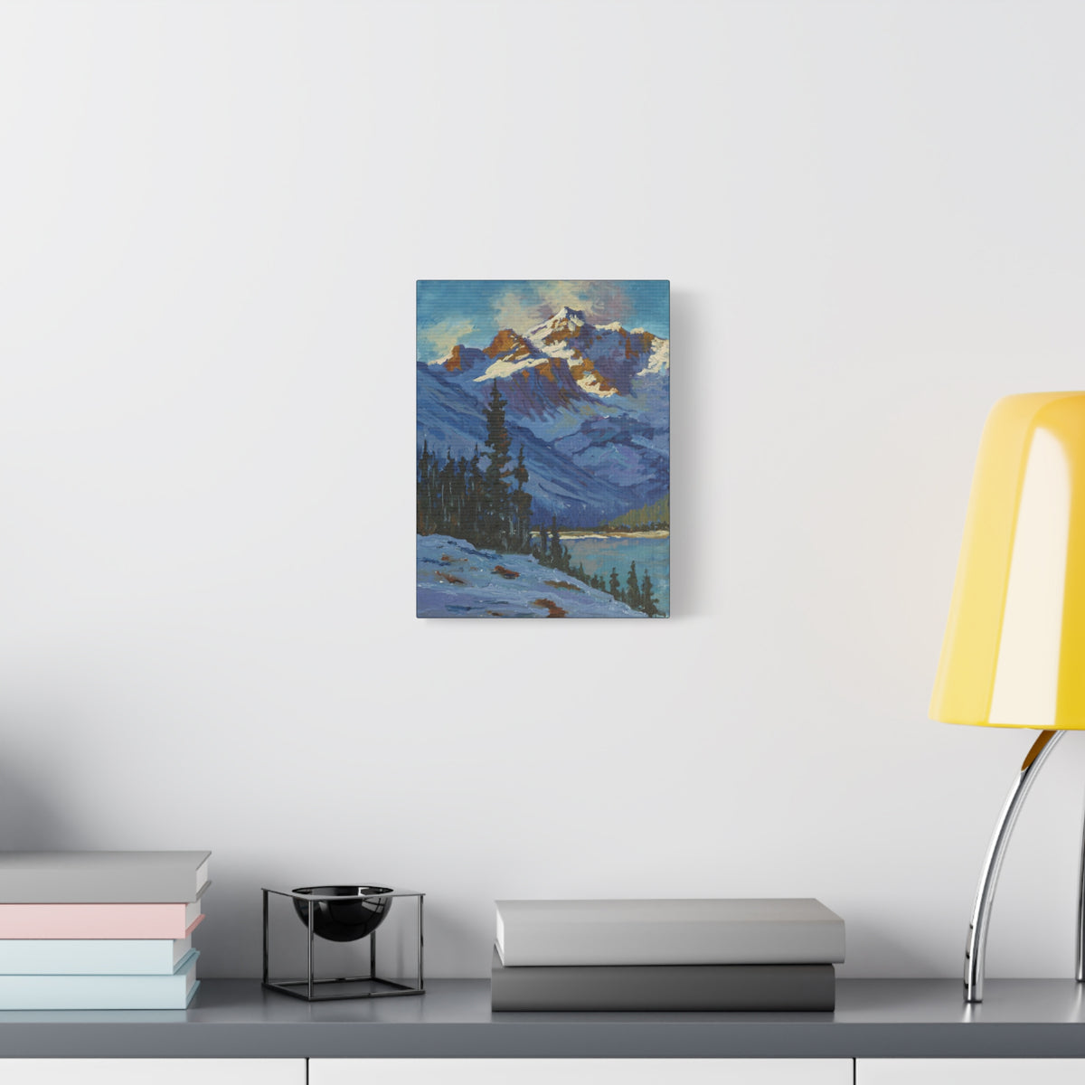 Mountain and Pines Canvas Print