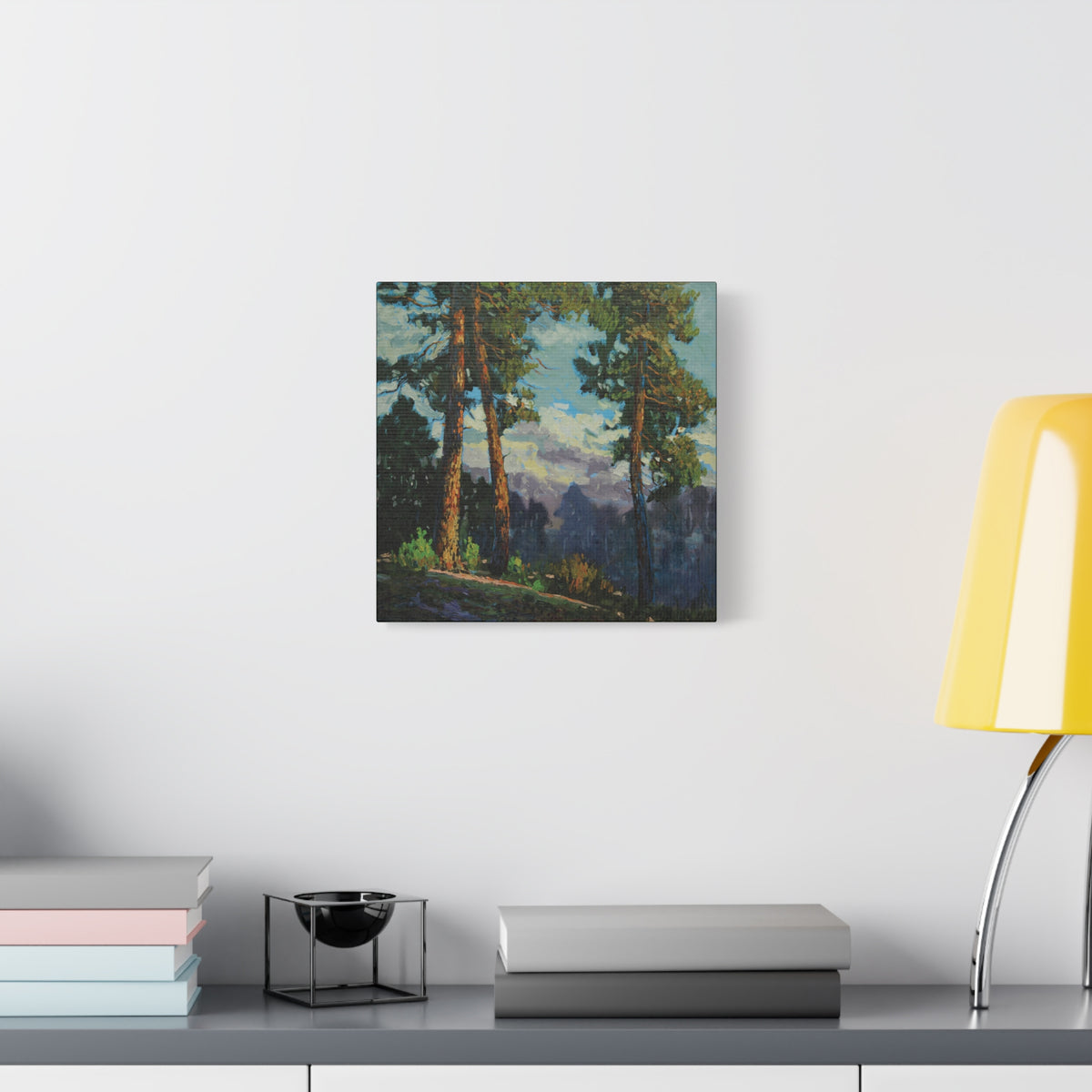 Sunlit Pines Canvas Print