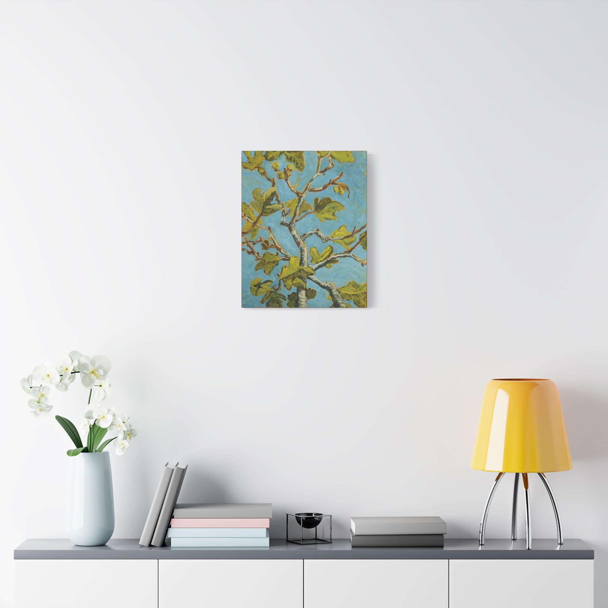 Baby Fig Leaves Matte Canvas Wall Art — Stretched 1.25"