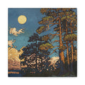 Rising Moon & Sunset — Canvas Print
