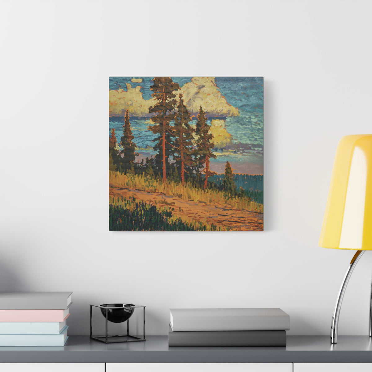 Golden Pines Canvas Print