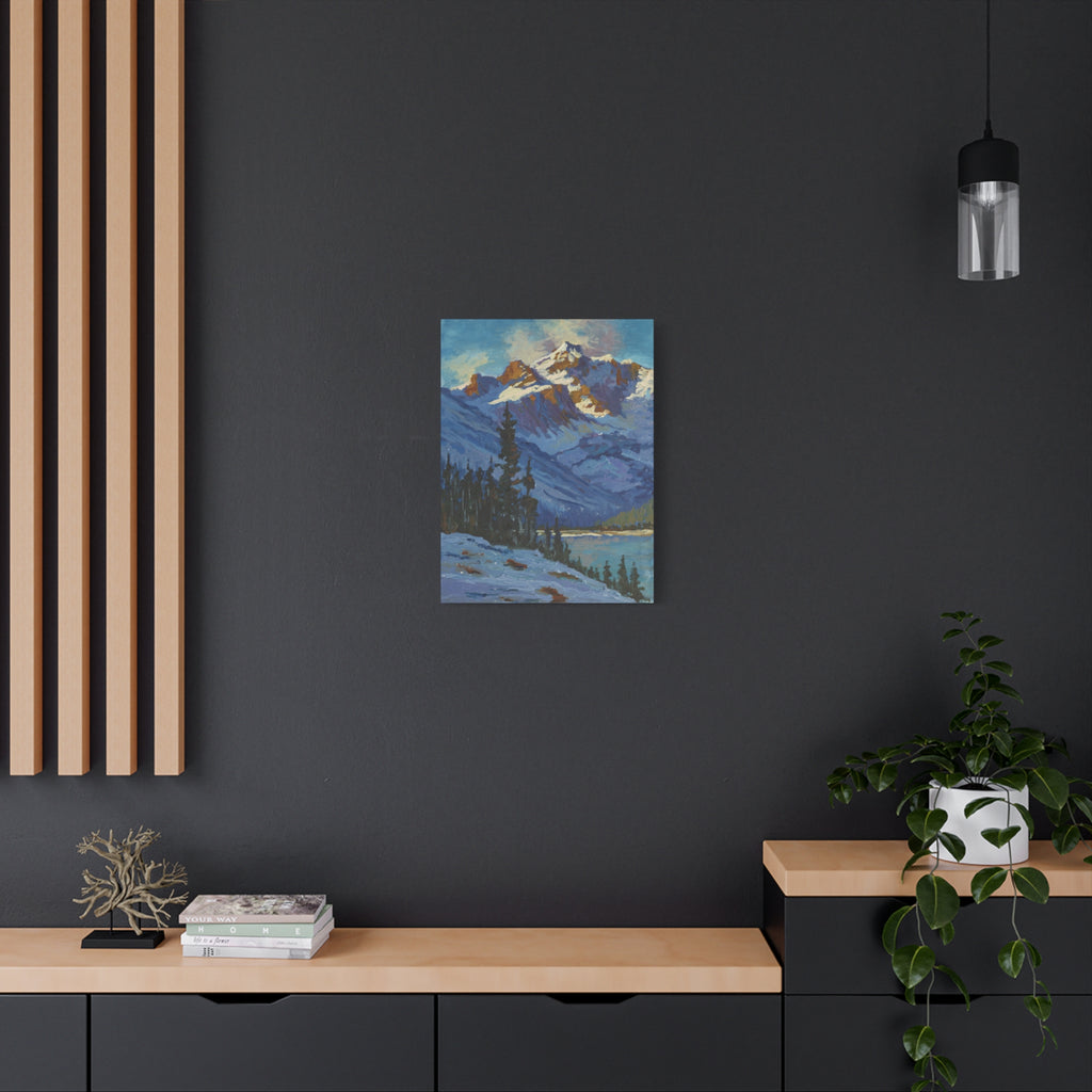 Mountain and Pines Canvas Print