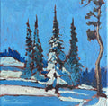 Crooked Tree and Snow — Study