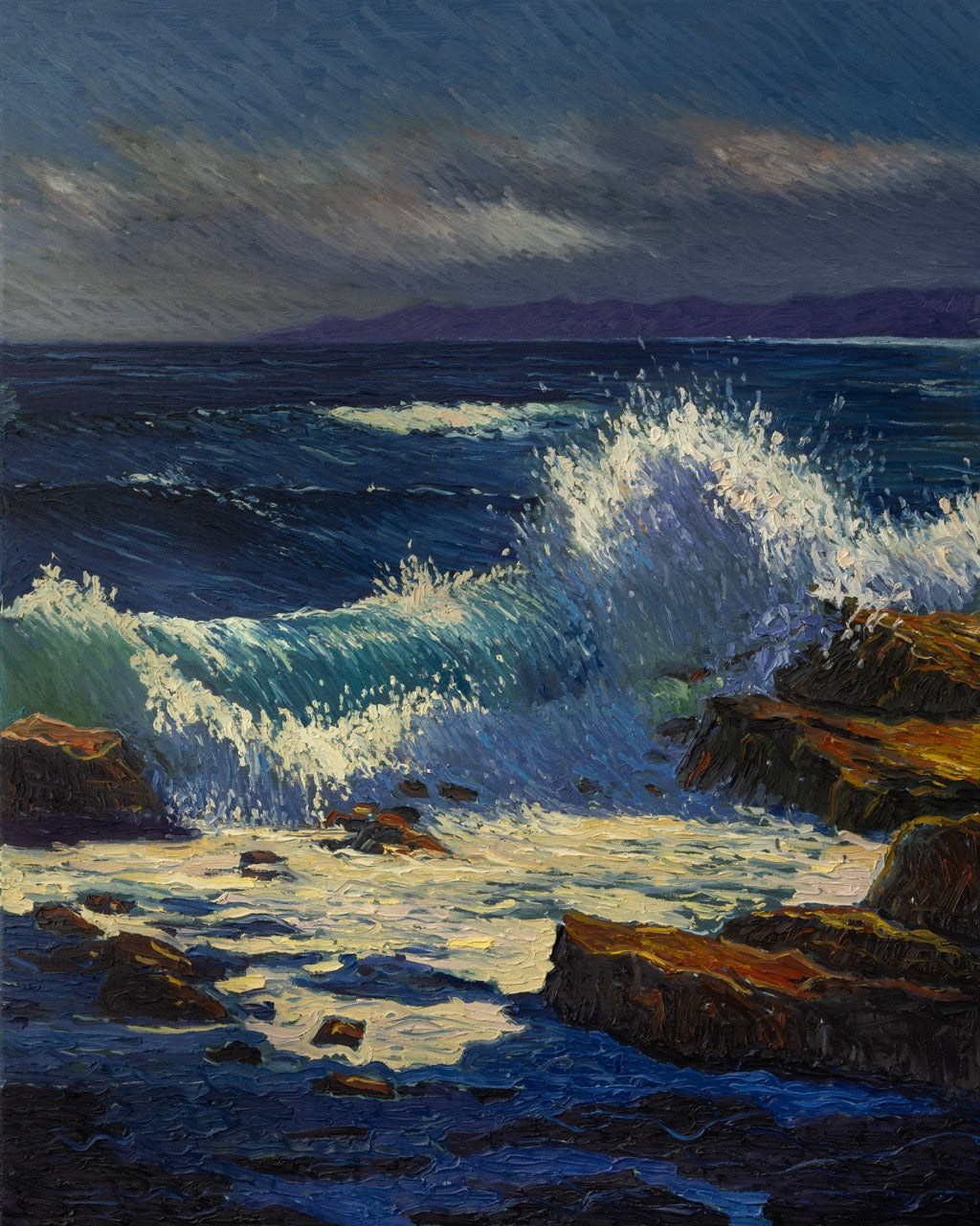 Wave and Approaching Storm