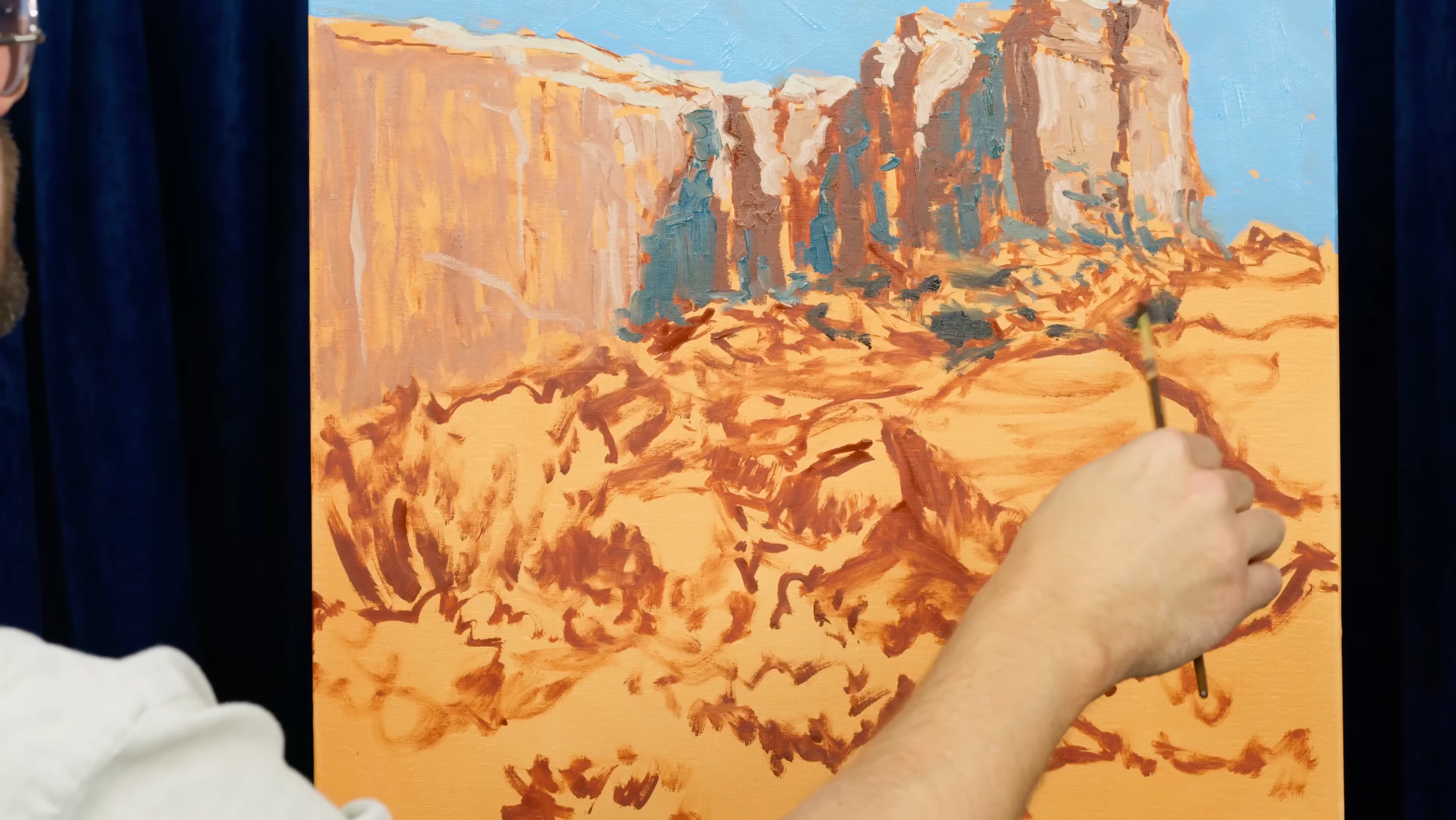 Bright Desert Cliffs