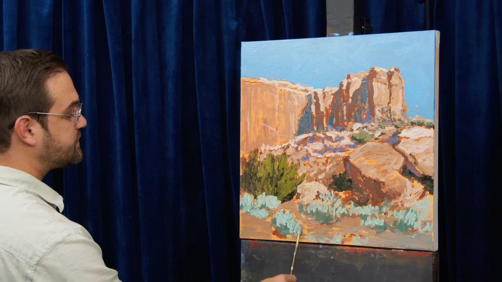 Bright Desert Cliffs